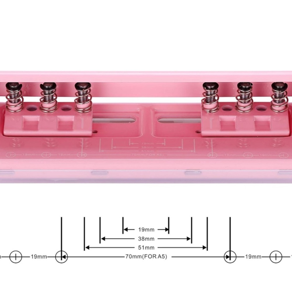 Worklion adjustable 6-hole punch for A4, A5, & A6 - 6 sheet capacity NEW - Picture 2 of 10